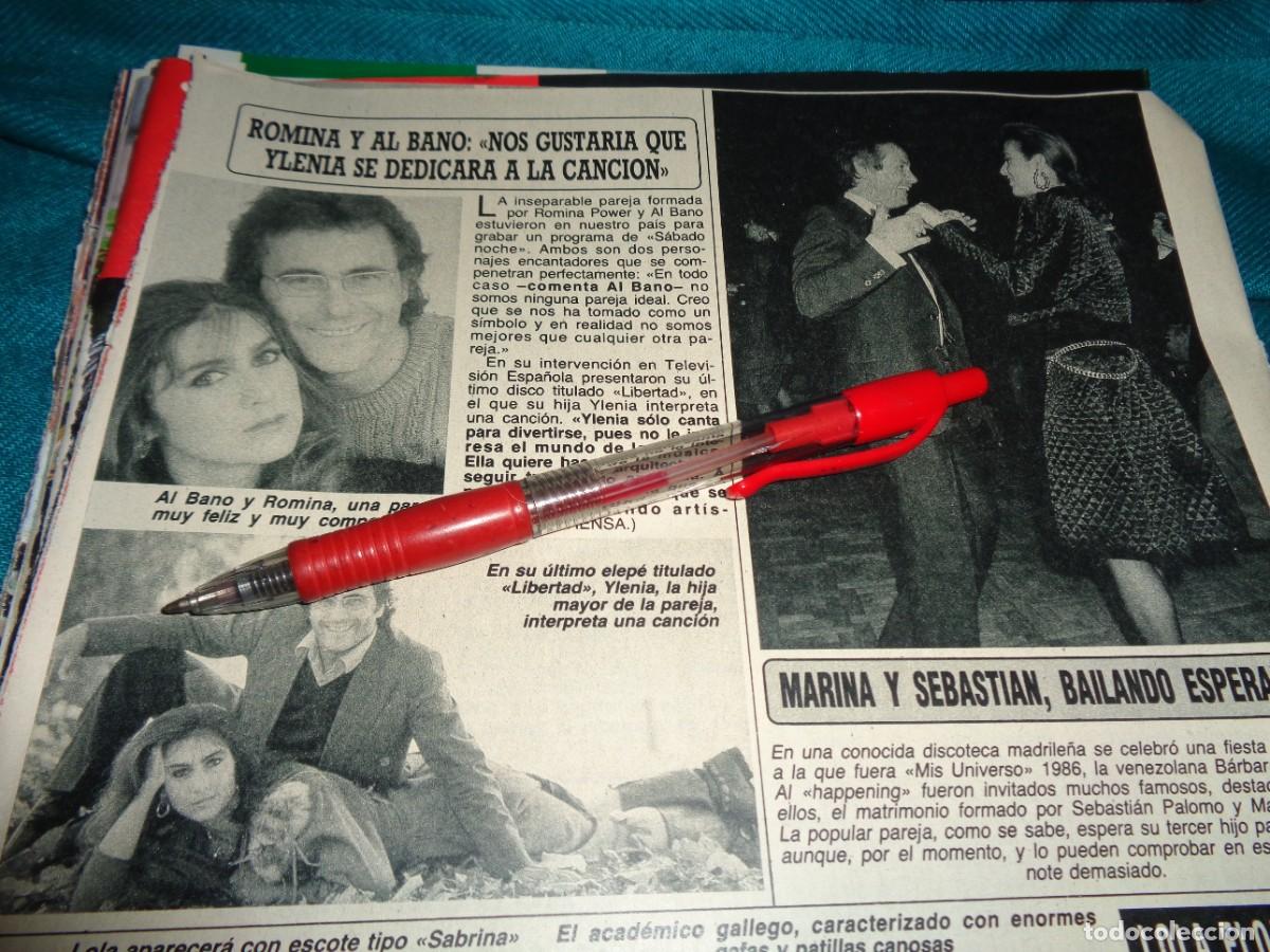 Coleccionismo de revista Diez Minutos: RECORTE : AL BANO Y ROMINA POWER. DIEZ MINUTOS, FEBR 1986