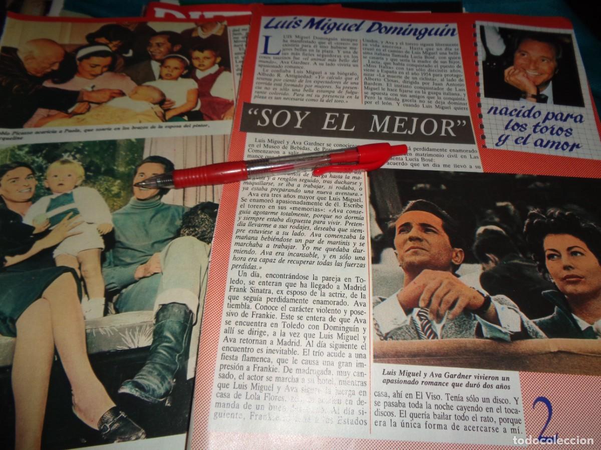 Coleccionismo de revista Diez Minutos: RECORTE : LUIS MIGUEL DOMINGUIN. CAP. 2. MIGUEL BOSE. DIEZ MINUTOS, FEBR 1986