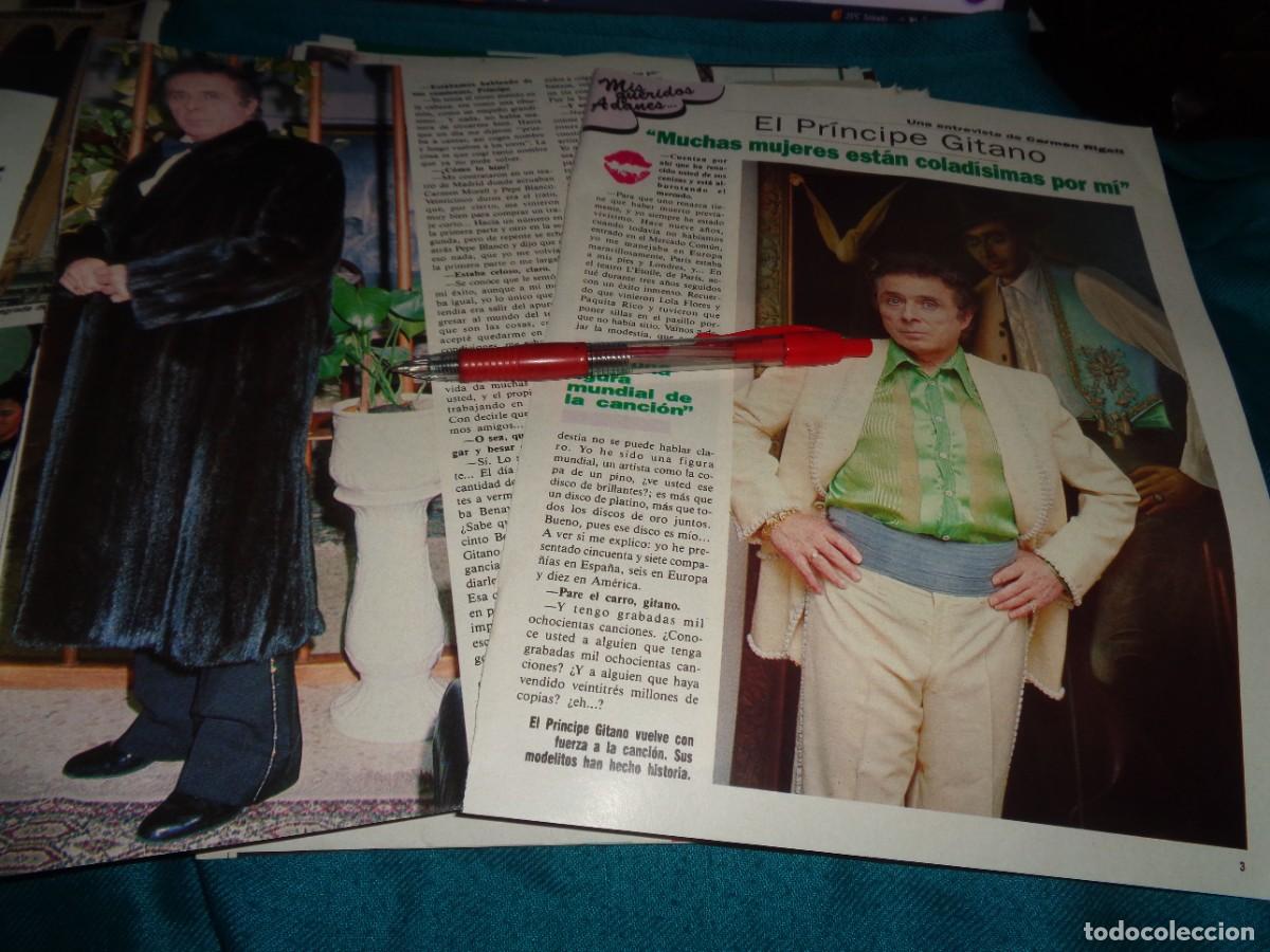 Coleccionismo de revista Diez Minutos: RECORTE : ENTREVISTA AL PRINCIPE GITANO. DIEZ MINUTOS, MARZO 1991