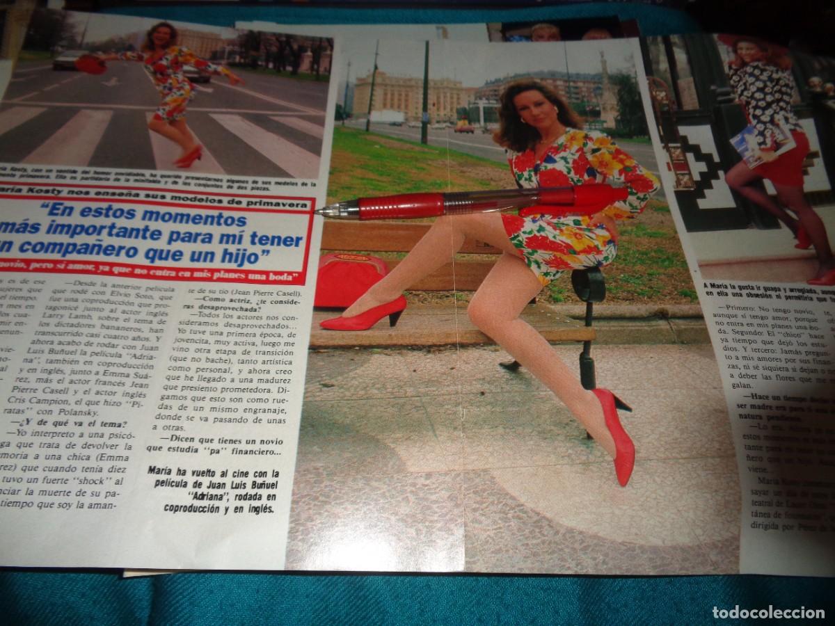 Coleccionismo de revista Diez Minutos: RECORTE : MARIA KOSTY, MODELOS DE PRIMAVERA. DIEZ MINUTOS, MARZO 1991