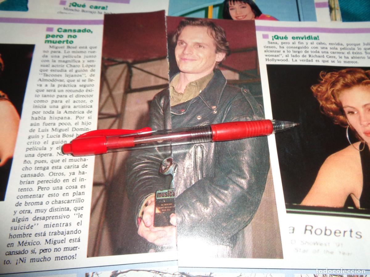Coleccionismo de revista Diez Minutos: RECORTE : MIGUEL BOSE, CANSADO, PERO NO MUERTO. DIEZ MINUTOS, MARZO 1991