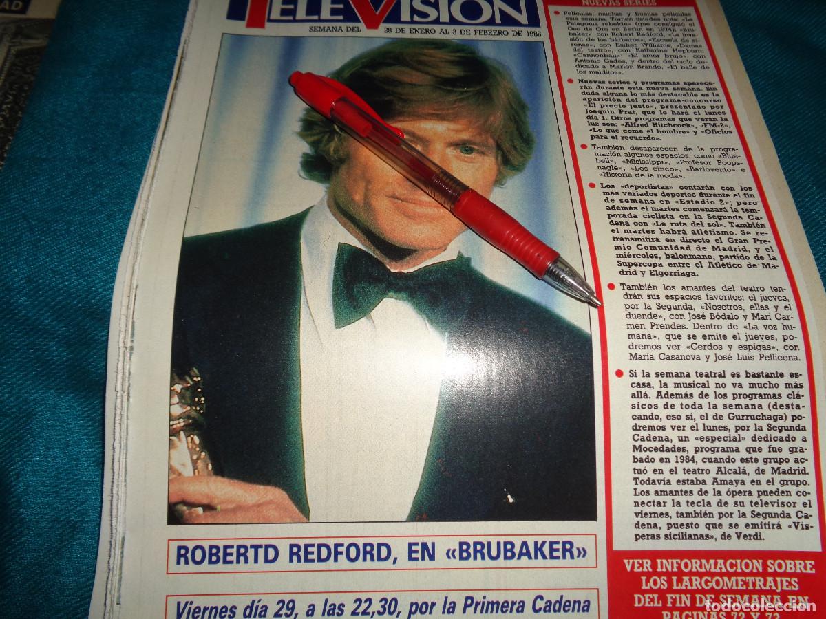 Collezionismo di Rivista Diez Minutos: RECORTE : ROBERT REDFORD. DIEZ MINUTOS, MARZO 1988