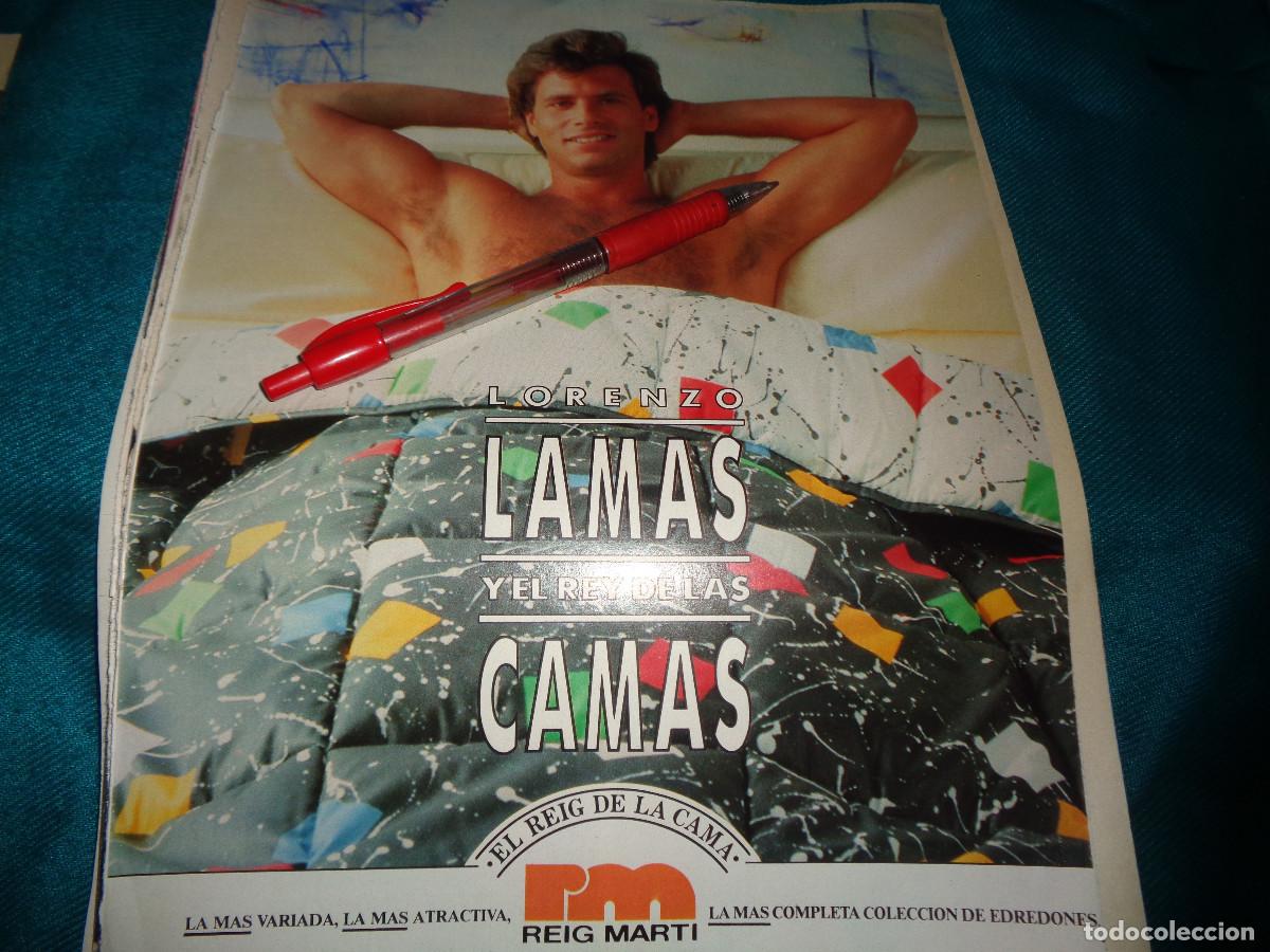 Collezionismo di Rivista Diez Minutos: RECORTE : LORENZO LAMAS : PUBLICIDAD SABANASREIG MARTI. DIEZ MINUTOS, MARZO 1988