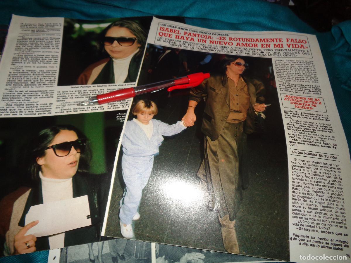 Collectionnisme de Magazine Diez Minutos: RECORTE : ISABEL PANTOJA, NO ESTA ENAMORADA. DIEZ MINUTOS, MARZO 1988