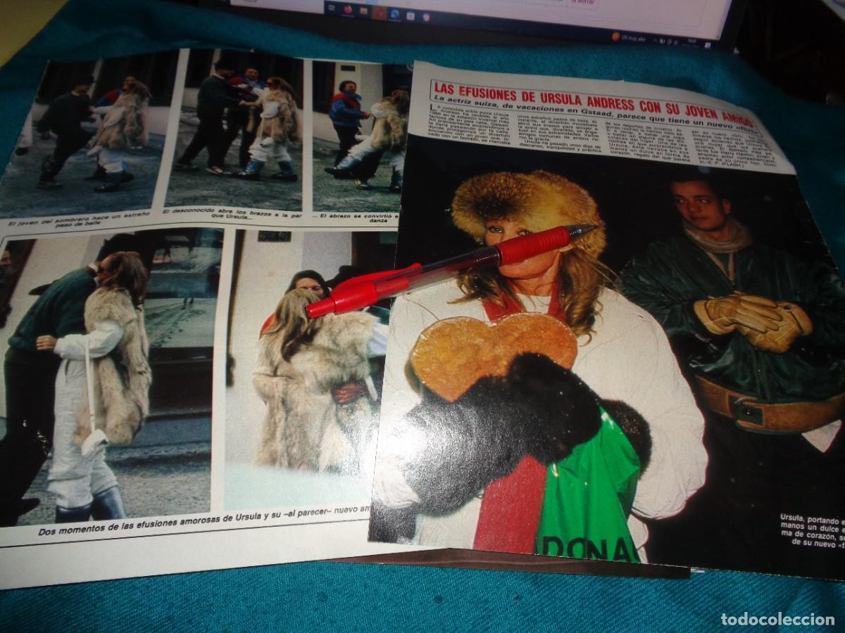 Coleccionismo de revista Diez Minutos: RECORTE : LAS EFUSIONES DE URSULA ANDRESS CON SU JOVEN ACOMPA&Ntilde;ANTE. DIEZ MINUTOS, ENERO 1986