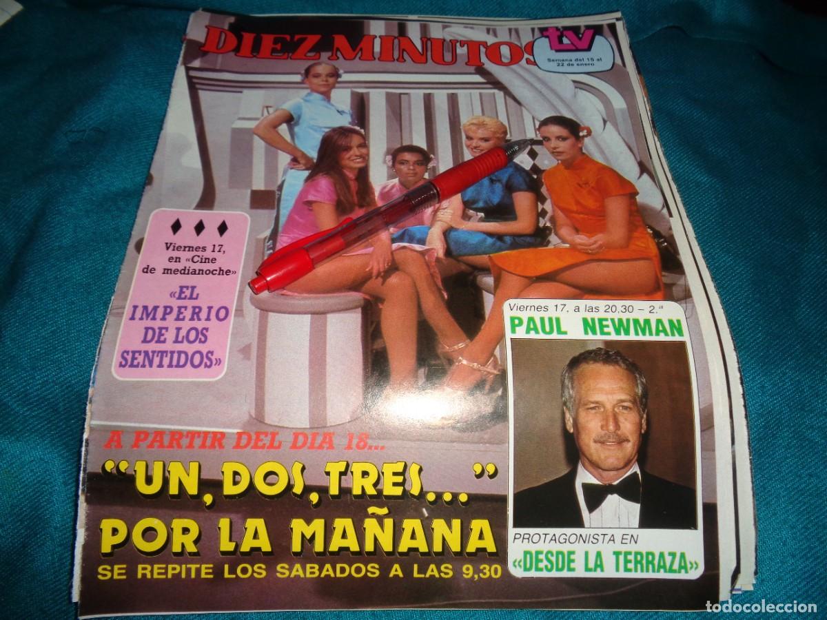 Coleccionismo de revista Diez Minutos: RECORTE : EL UN, DOS, TRES.... SE EMITIRA POR LAS MA&Ntilde;ANAS. DIEZ MINUTOS, ENERO 1986