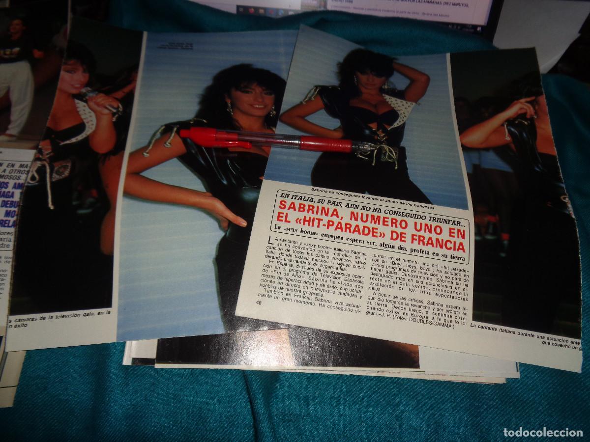 Coleccionismo de revista Diez Minutos: RECORTE : SABRINA, N&ordm; 1 EN LOS HIT-PARADE DE FRANCIA. DIEZ MINUTOS, MARZO 1988