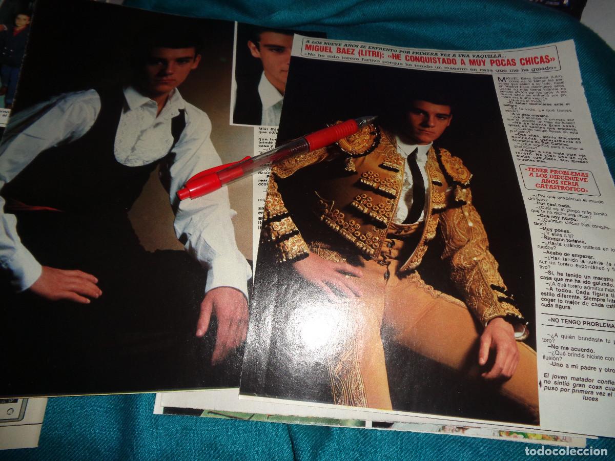 Coleccionismo de revista Diez Minutos: RECORTE : ENTREVISTA AL TORERO, MIGUEL BAEZ &rdquo; EL LITRI&rdquo;. DIEZ MINUTOS, MARZO 1988