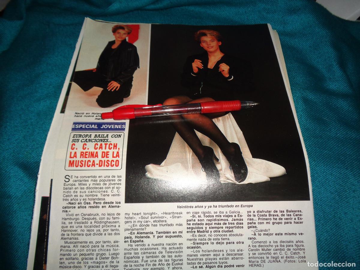 Coleccionismo de revista Diez Minutos: RECORTE : C.C. CATCH, LA REINA DE LA MUSICA DISCO. DIEZ MINUTOS, MARZO 1988