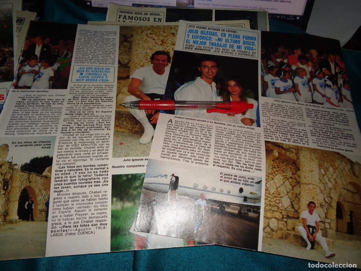 Coleccionismo de revista Diez Minutos: RECORTE : JULIO IGLESIAS, EUFORICO. DIEZ MINUTOS, MARZO 1988