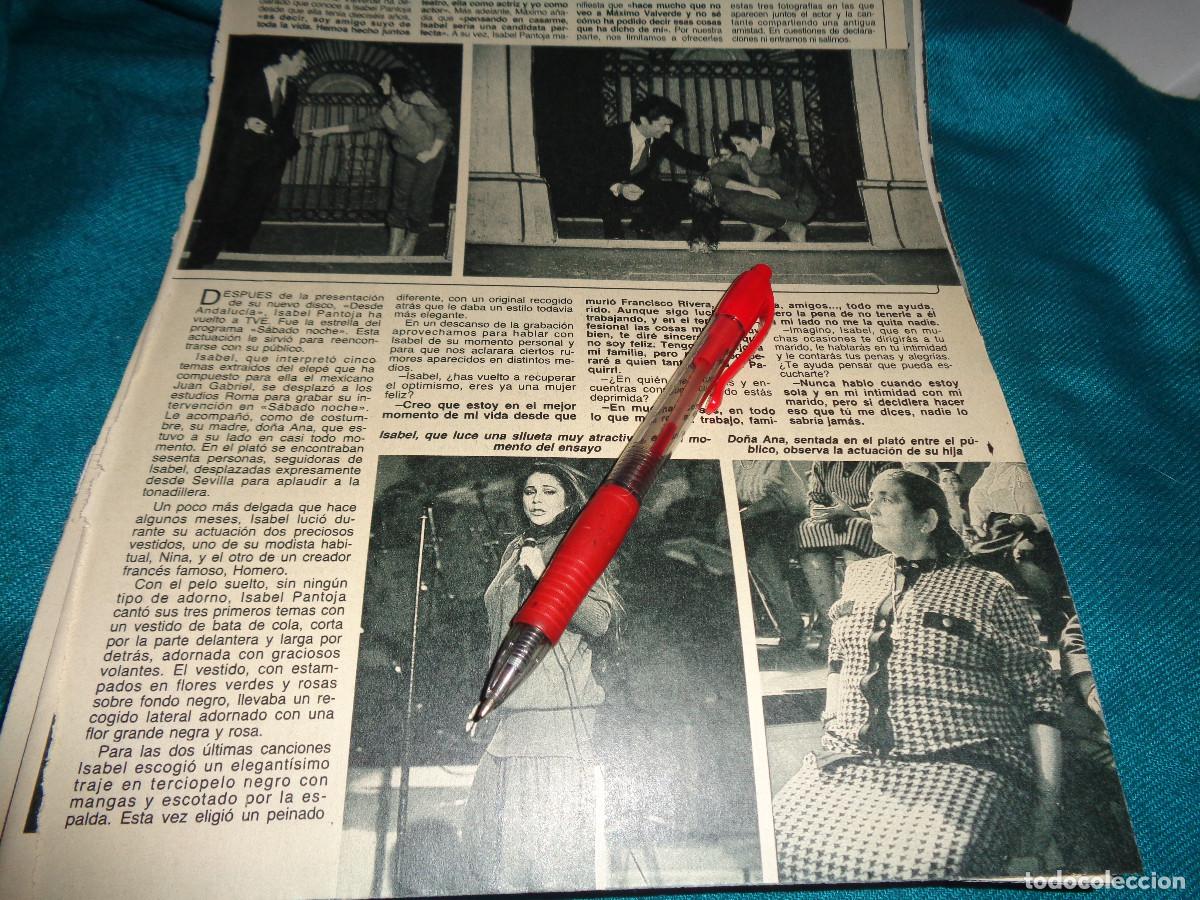 Coleccionismo de revista Diez Minutos: RECORTE : LAS FOTOS DE ISABEL PANTOJA CON MAXIMO VALVERDE. DIEZ MINUTOS, MARZO 1988