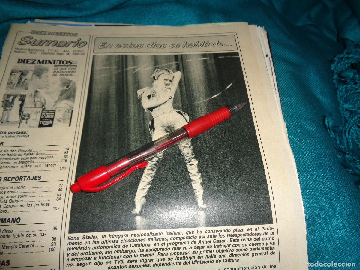 Sammeln von Zeitschriften Diez Minutos: RECORTE : LA CICCIOLINA. DIEZ MINUTOS, JULIO 1987