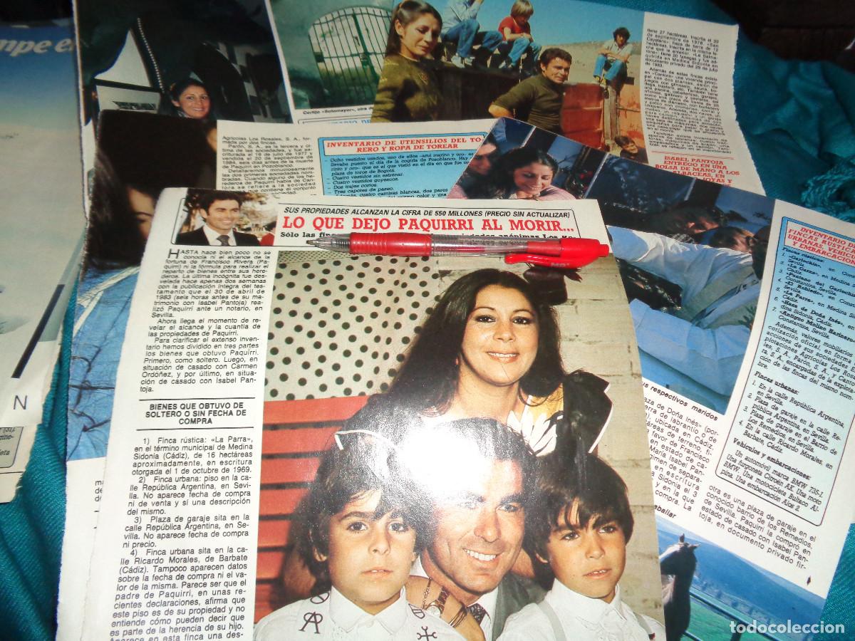 Sammeln von Zeitschriften Diez Minutos: RECORTE : LO QUE DEJO PAQUIRRI AL MORIR.... DIEZ MINUTOS, JULIO 1987
