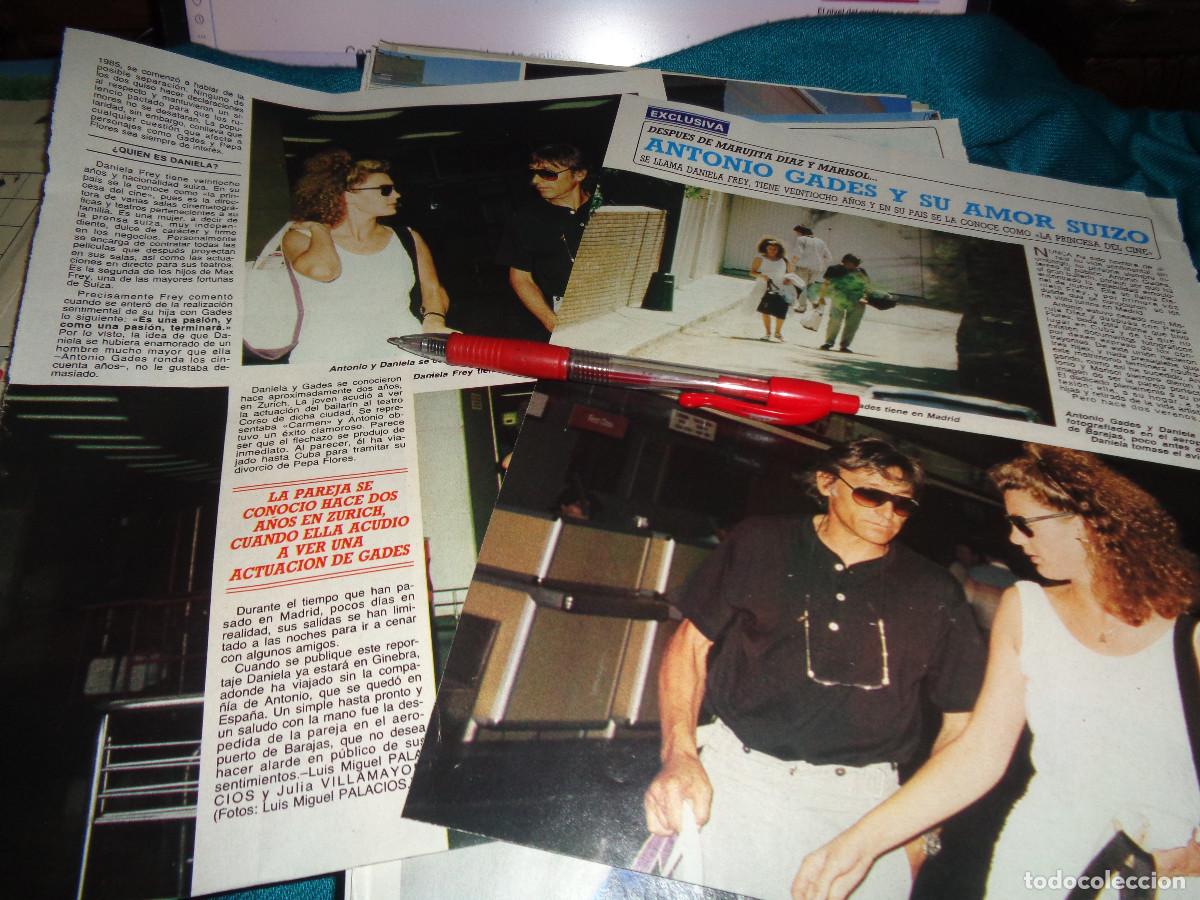 Sammeln von Zeitschriften Diez Minutos: RECORTE : ANTONIO GADES Y SU AMOR SUIZO. DIEZ MINUTOS, JULIO 1987