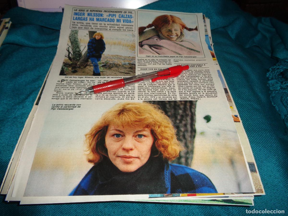 Sammeln von Zeitschriften Diez Minutos: RECORTE : INGER NILSSON, &rdquo;PIPI CALZASLARGAS&rdquo;. DIEZ MINUTOS, JULIO 1987