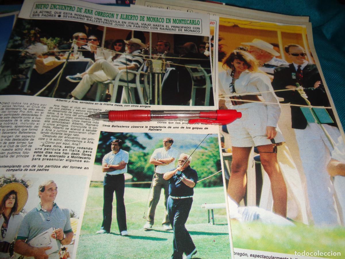 Coleccionismo de revista Diez Minutos: RECORTE : NUEVO ENCUENTRO DE ANA OBREGON CON ALBERTO DE MONACO. DIEZ MINUTOS, JULIO 1987