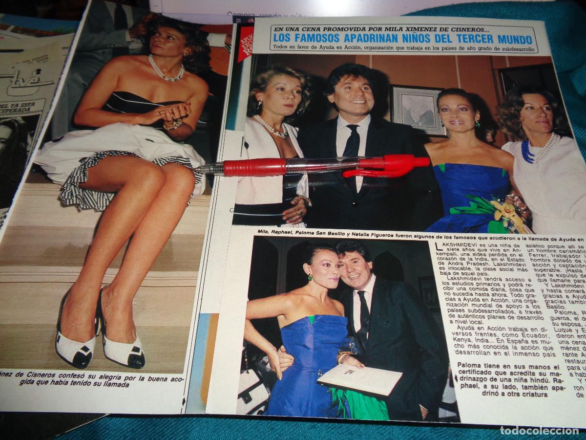 Coleccionismo de revista Diez Minutos: RECORTE : LOS FAMOSOS APADRINAN NI&Ntilde;OS DEL 3&ordm; MUNDO : PALOMA SAN BASILIO...DIEZ MINUTOS, JULIO 1987