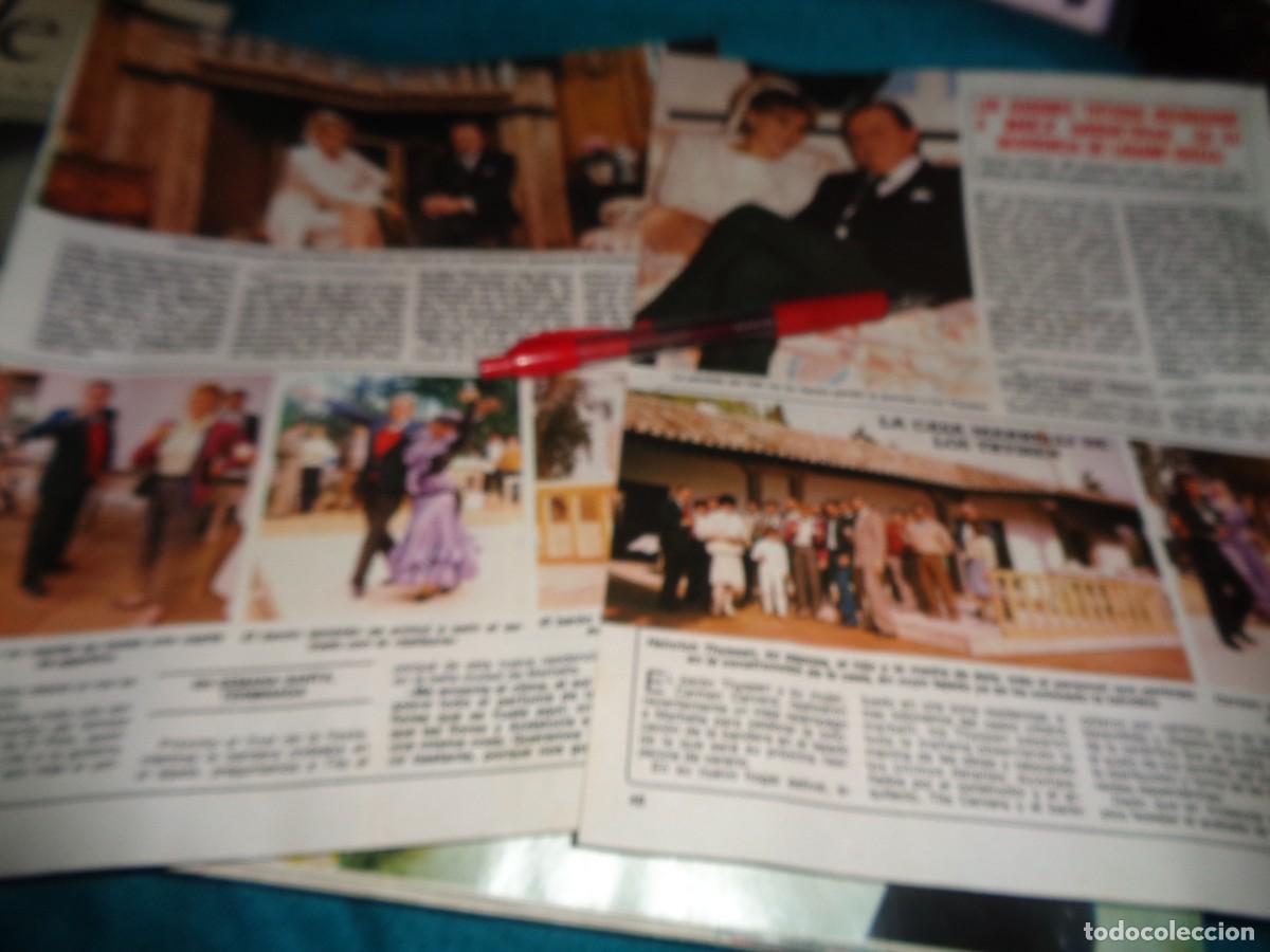 Coleccionismo de revista Diez Minutos: RECORTE : LOS BARONES THYSSEN, EN SU CASA DE LUGANO. CARMEN CERVERA. DIEZ MINUTOS, FBRO 1987