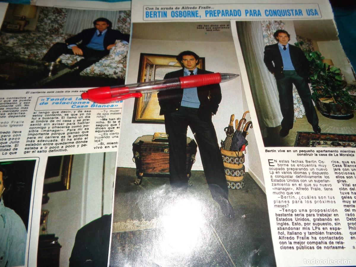 Coleccionismo de revista Diez Minutos: RECORTE : BERTIN OSBORNE, PREPARADO PARA CONQUISTAR USA. DIEZ MINUTOS, FBRO 1986