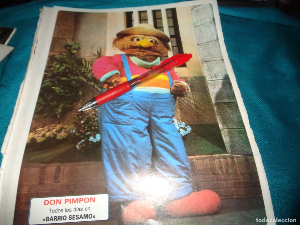 Coleccionismo de revista Diez Minutos: RECORTE : POSTER DE DON PIMPON, DE BARRIO SESAMO. DIEZ MINUTOS, FBRO 1986