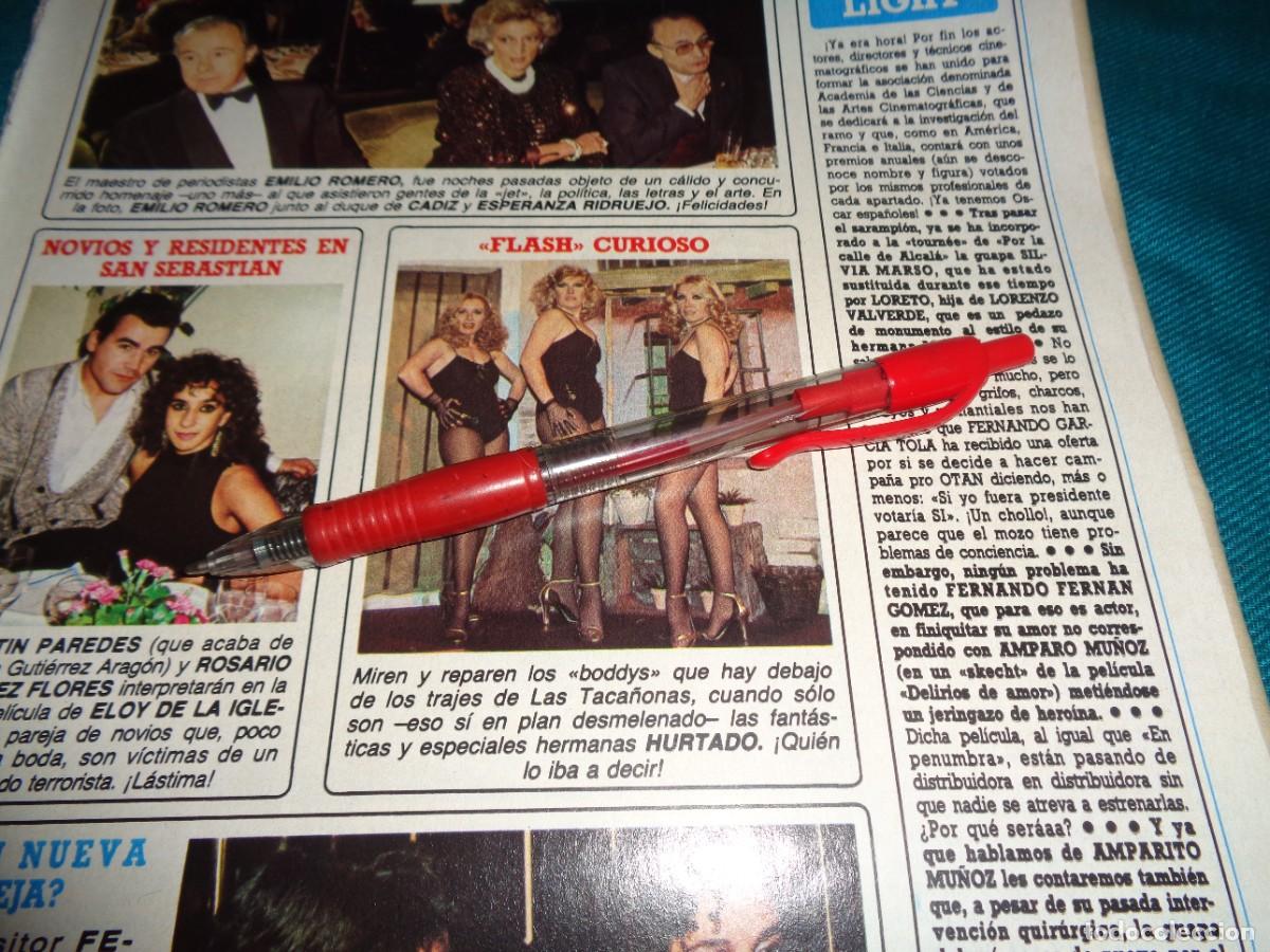 Coleccionismo de revista Diez Minutos: RECORTE : LAS TACA&Ntilde;ONAS DEL UN, DOS, TRES...., EN BODY. DIEZ MINUTOS, FBRO 1986
