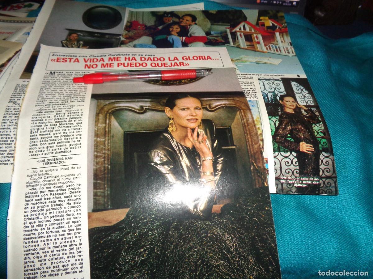 Coleccionismo de revista Diez Minutos: RECORTE : ENTREVISTA A CLAUDIA CARDINALE EN SU CASA. DIEZ MINUTOS, FBRO 1986
