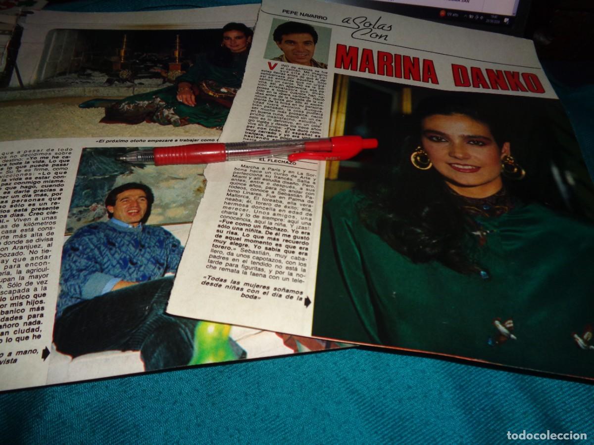 Coleccionismo de revista Diez Minutos: RECORTE : MARINA DANKO, ENTREVISTADA POR PEPE NAVARRO. DIEZ MINUTOS, FBRO 1986
