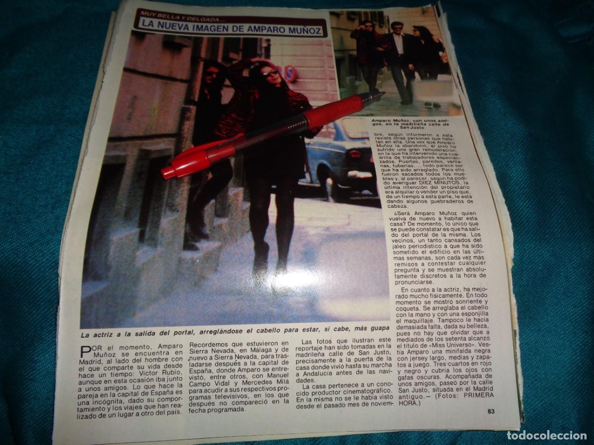 Coleccionismo de revista Diez Minutos: RECORTE : LA NUEVA IMAGEN DE AMPARO MU&Ntilde;OZ. DIEZ MINUTOS, FBRO 1990