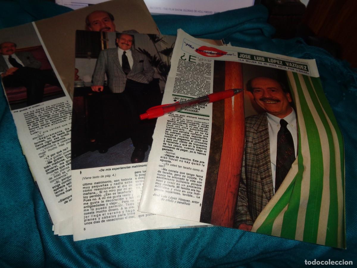 Coleccionismo de revista Diez Minutos: RECORTE : ENTREVISTA A JOSE LUIS LOPEZ VAZQUEZ. DIEZ MINUTOS, FBRO 1990