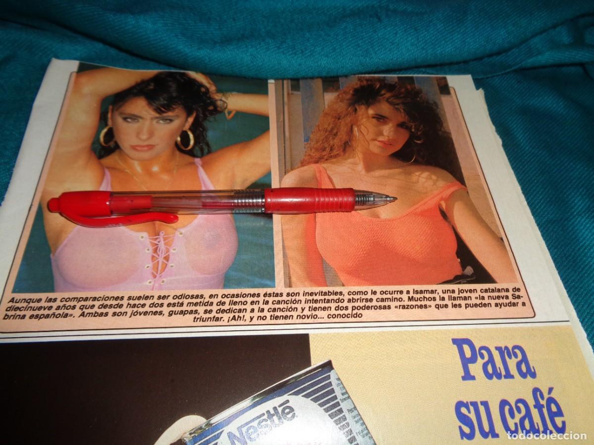 Coleccionismo de revista Diez Minutos: RECORTE : SABRINA Y LA SABRINA ESPA&Ntilde;OLA. DIEZ MINUTOS, FBRO 1990