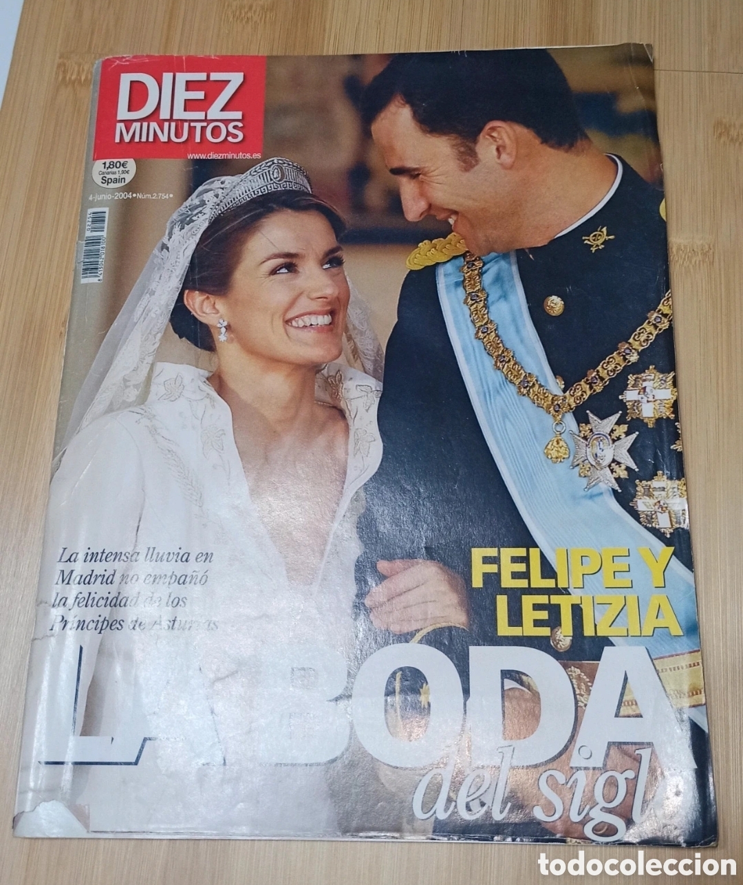 Sammeln von Zeitschriften Diez Minutos: ​Revista Diez Minutos N&ordm; 2754 (2004) Especial Boda Felipe y Letizia