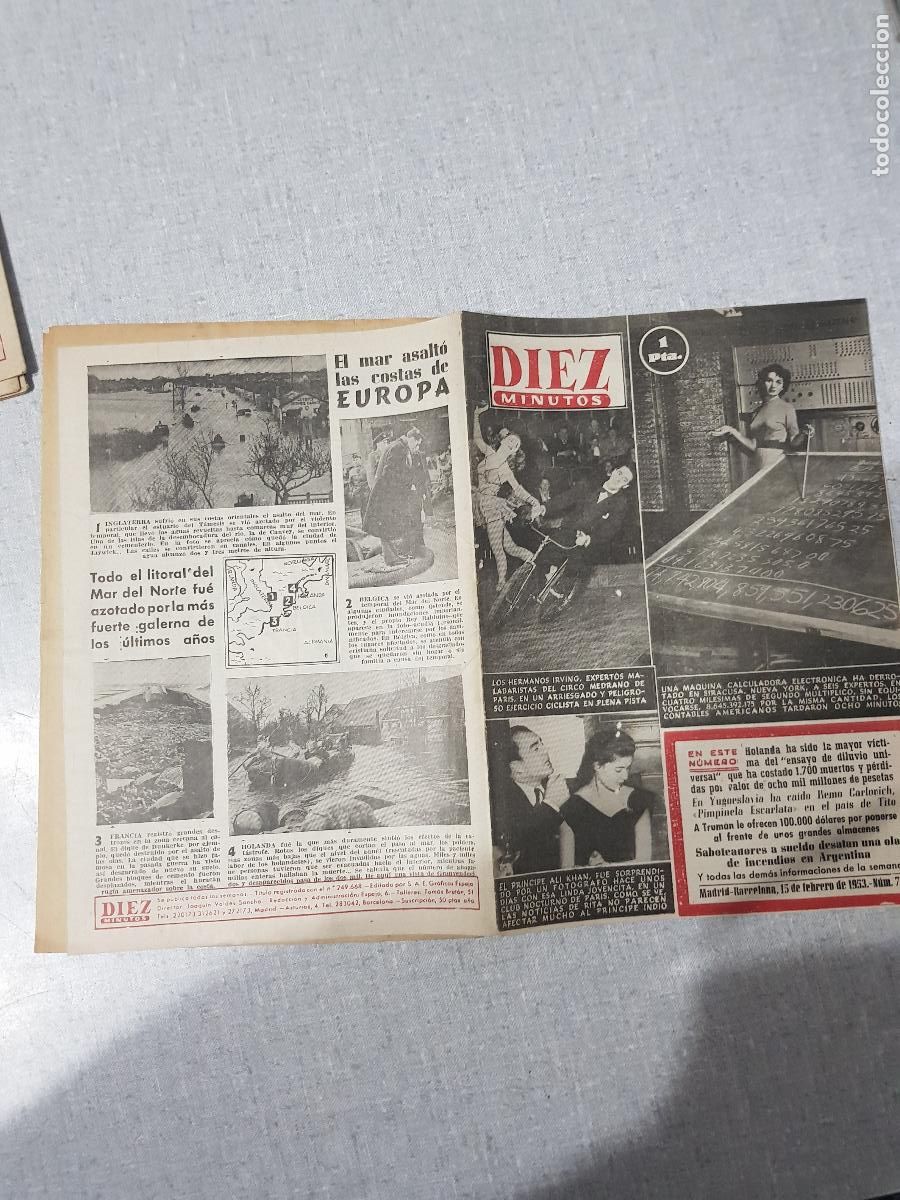 Coleccionismo de revista Diez Minutos: DIEZ MINUTOS -FEBRERO DE 1953-NUM.77