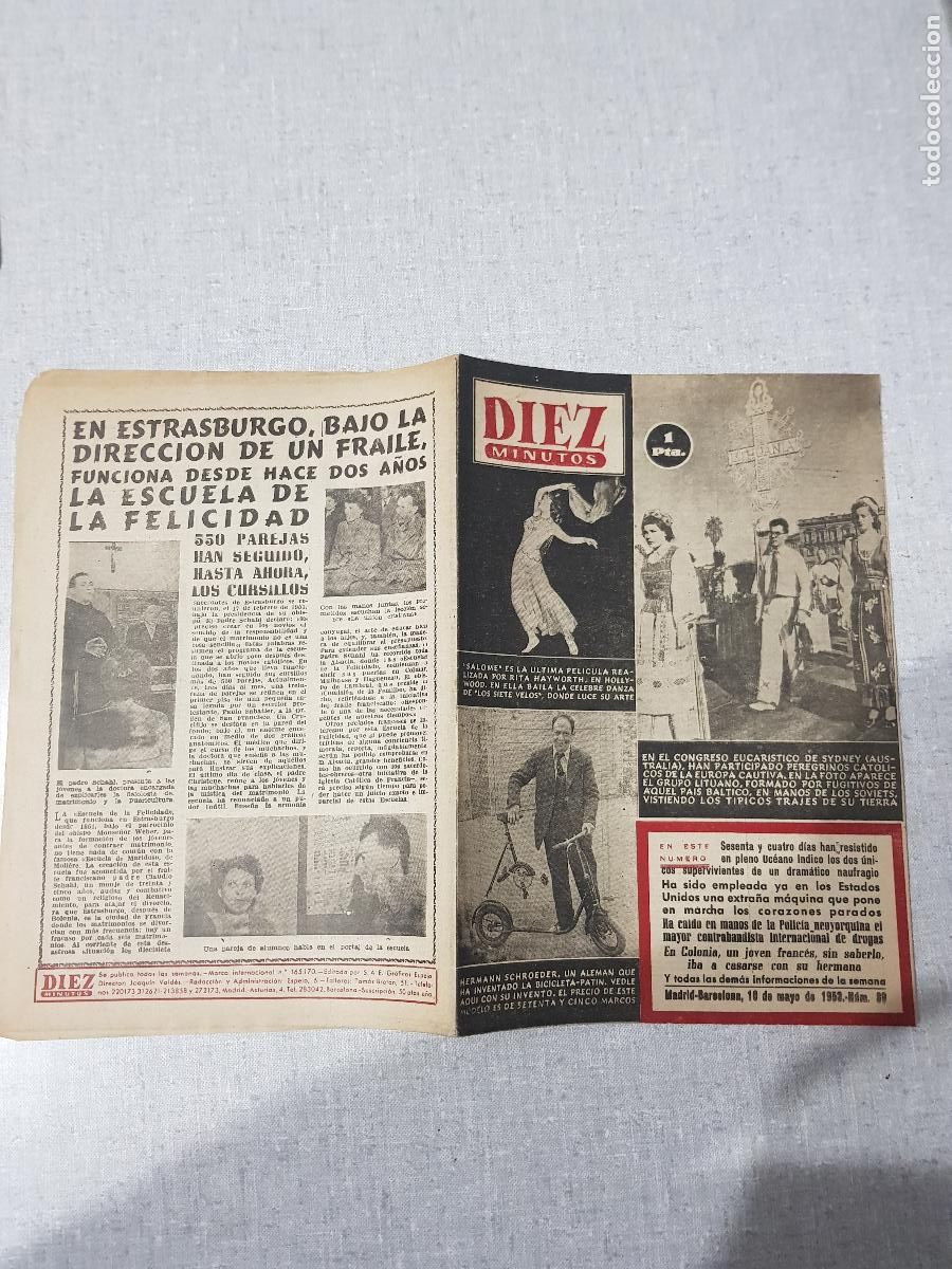 Coleccionismo de revista Diez Minutos: DIEZ MINUTOS -MAYO DE 1953-NUM.89
