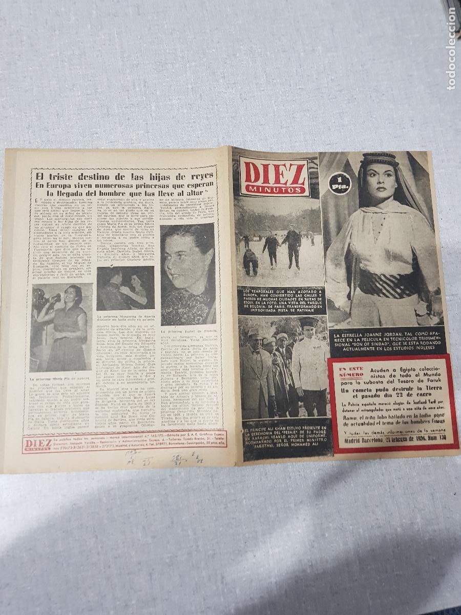 Coleccionismo de revista Diez Minutos: DIEZ MINUTOS -FEBRERO DE 1954-NUM.130