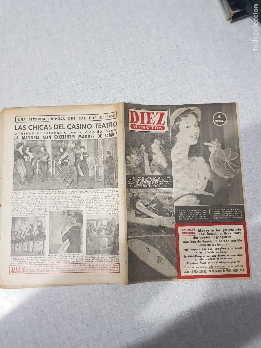 Coleccionismo de revista Diez Minutos: DIEZ MINUTOS -MAYO DE 1954-NUM.144