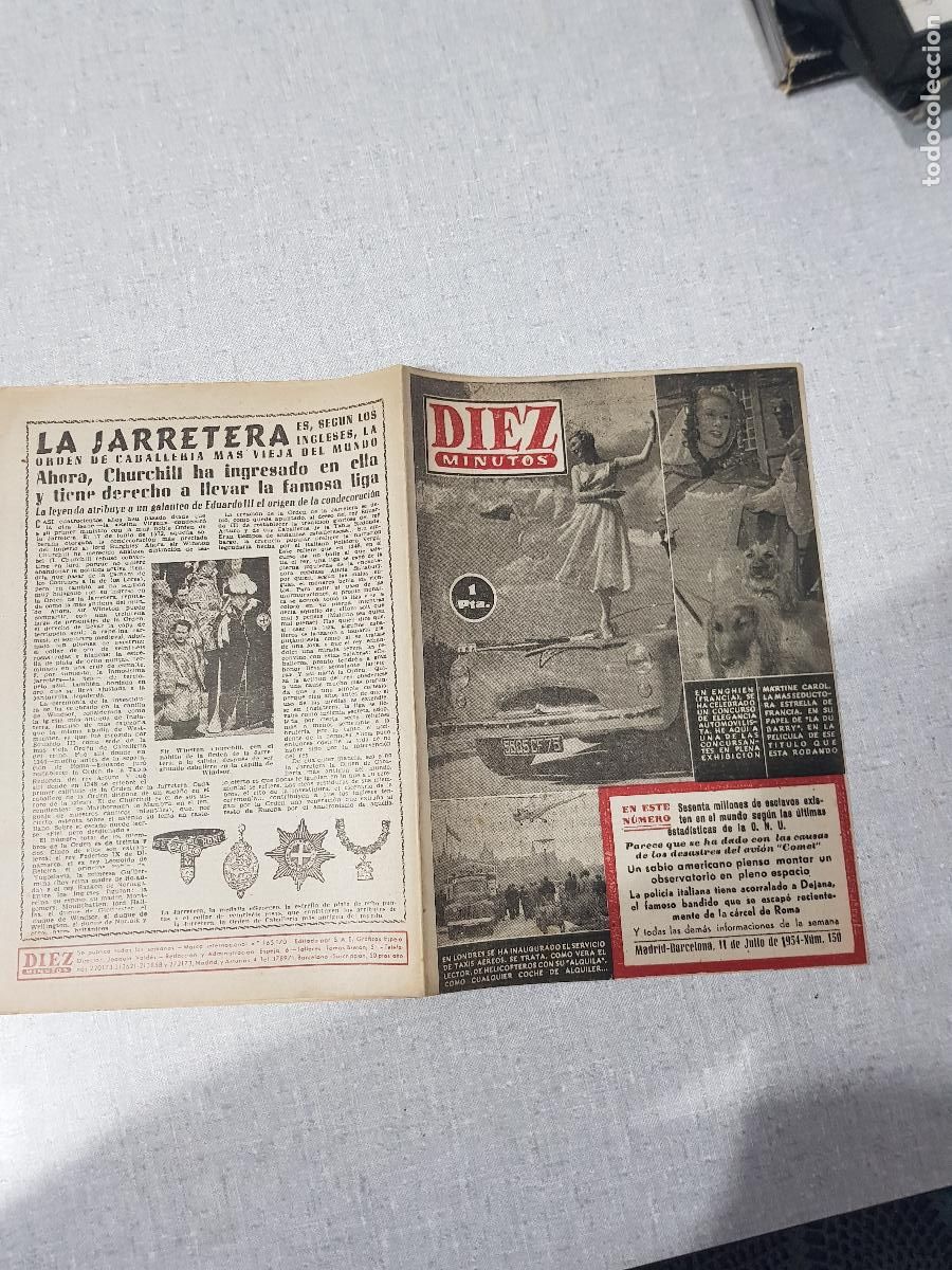 Sammeln von Zeitschriften Diez Minutos: DIEZ MINUTOS -JULIO DE 1954-NUM.150