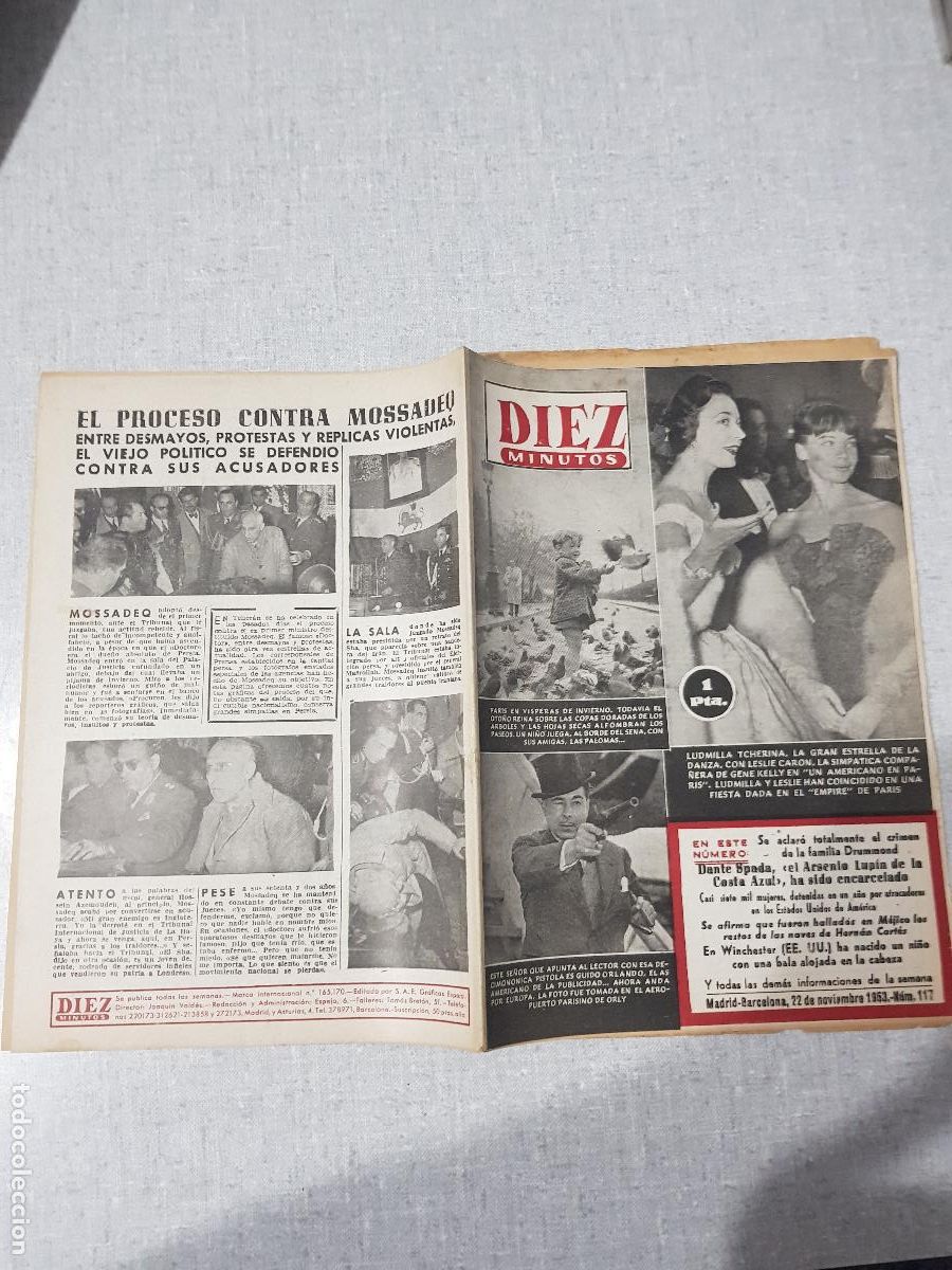 Colecionismo da Revista Diez Minutos: DIEZ MINUTOS -NOVIEMBRE DE 1953-NUM.117