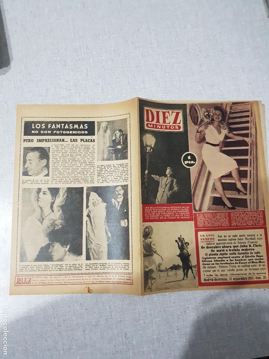 Colecionismo da Revista Diez Minutos: DIEZ MINUTOS -SEPTIEMBRE DE 1955-NUM.211