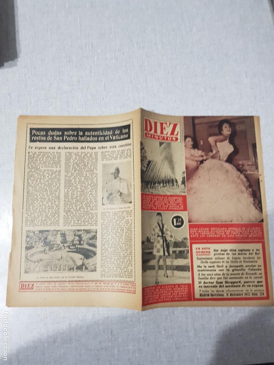 Sammeln von Zeitschriften Diez Minutos: DIEZ MINUTOS -DICIEMBREDE 1955-NUM.224