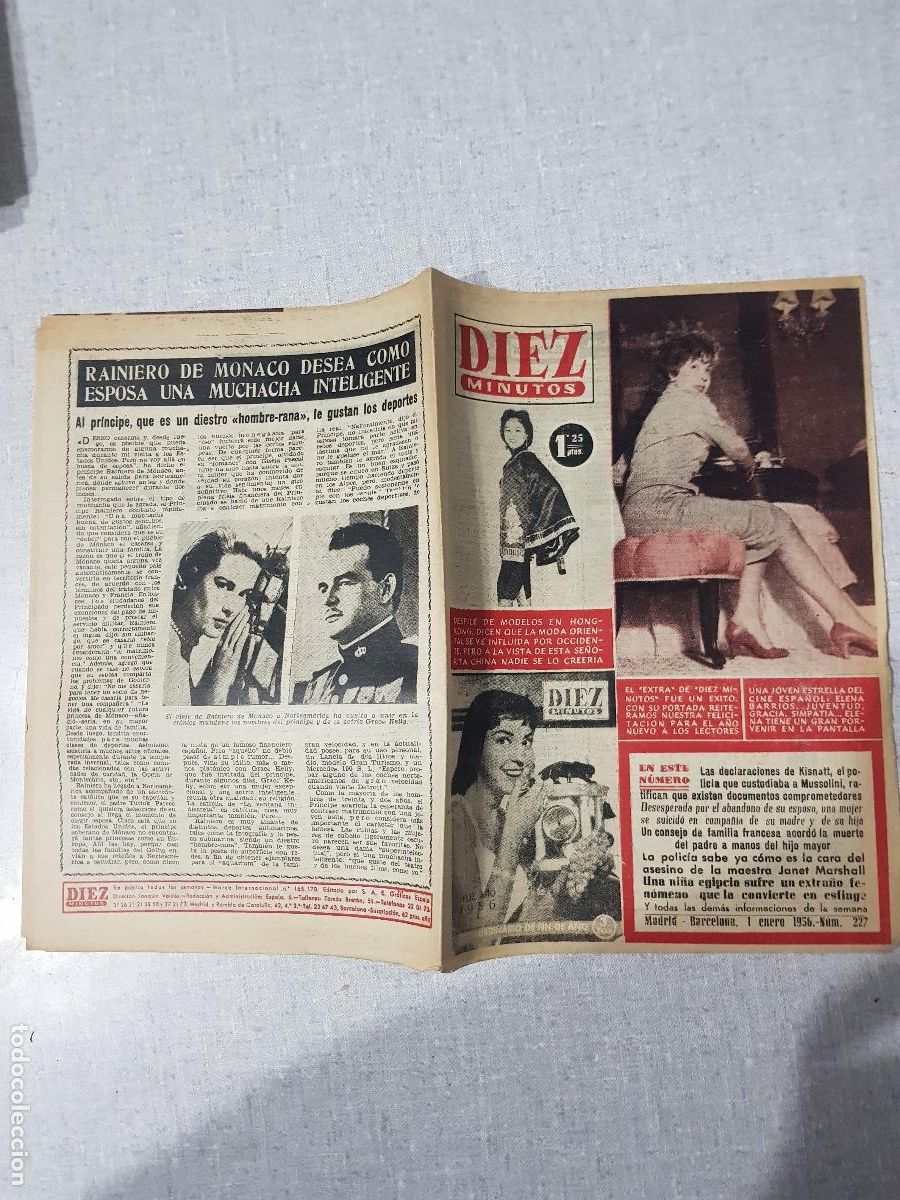 Sammeln von Zeitschriften Diez Minutos: DIEZ MINUTOS -ENERO DE 1956-NUM.227