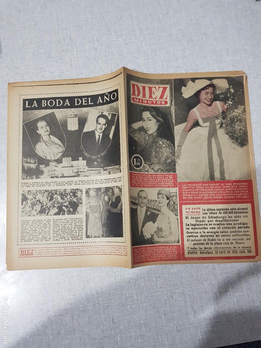 Collection Magazine Diez Minutos: DIEZ MINUTOS -ABRIL DE 1956-NUM.243