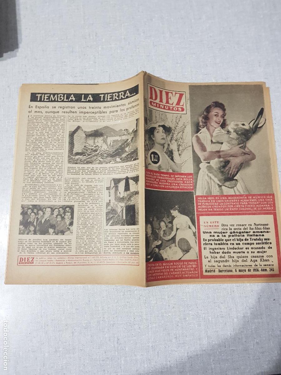 Collection Magazine Diez Minutos: DIEZ MINUTOS -MAYO DE 1956-NUM.245