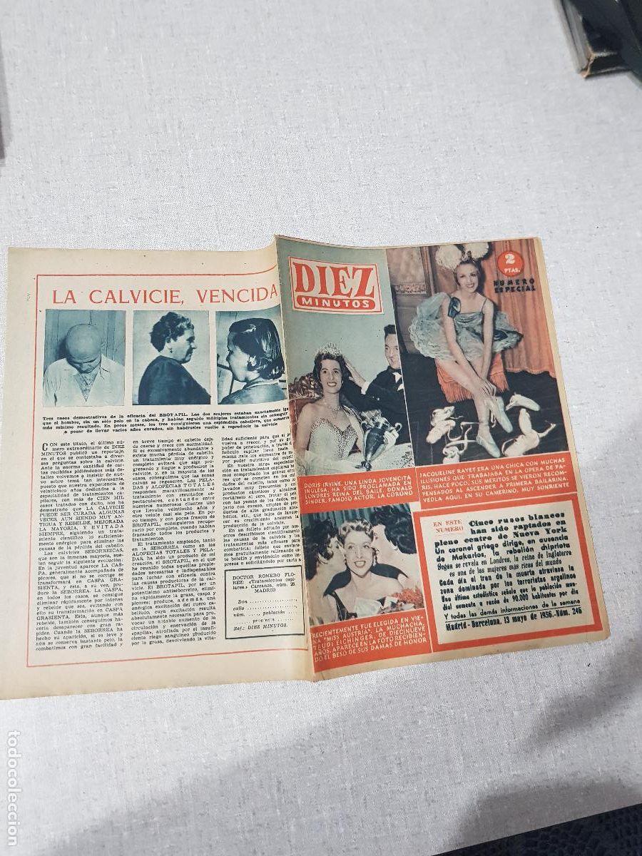 Collection Magazine Diez Minutos: DIEZ MINUTOS -MAYO DE 1956-NUM.246