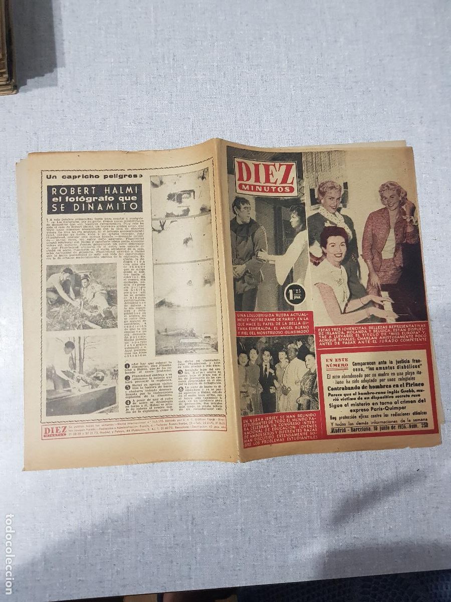 Collection Magazine Diez Minutos: DIEZ MINUTOS -JUNIO DE 1956-NUM.250