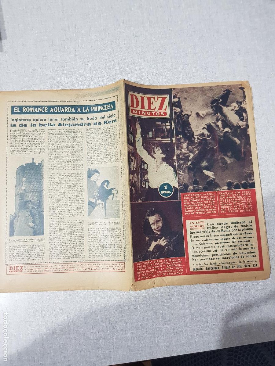 Collection Magazine Diez Minutos: DIEZ MINUTOS -JULIO DE 1956-NUM.254