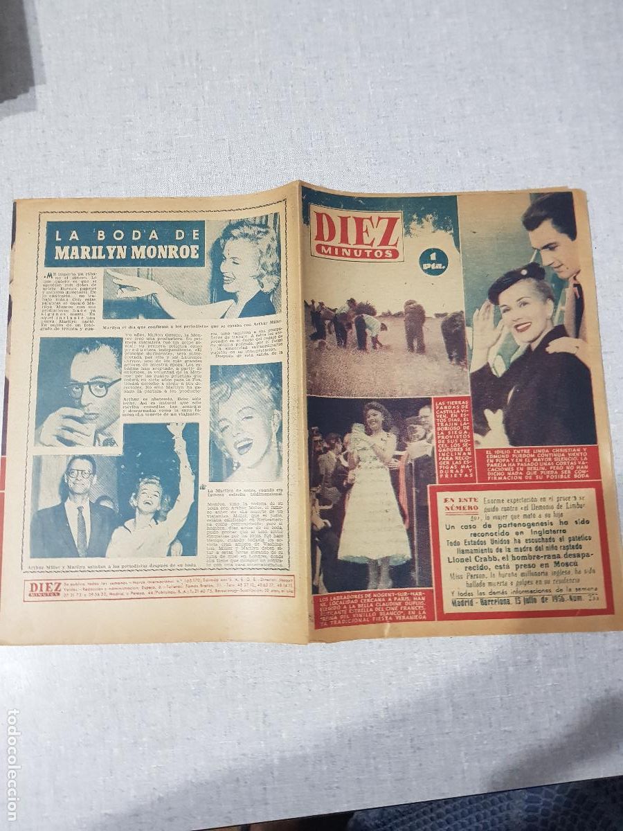 Collection Magazine Diez Minutos: DIEZ MINUTOS -JULIO DE 1956-NUM.255