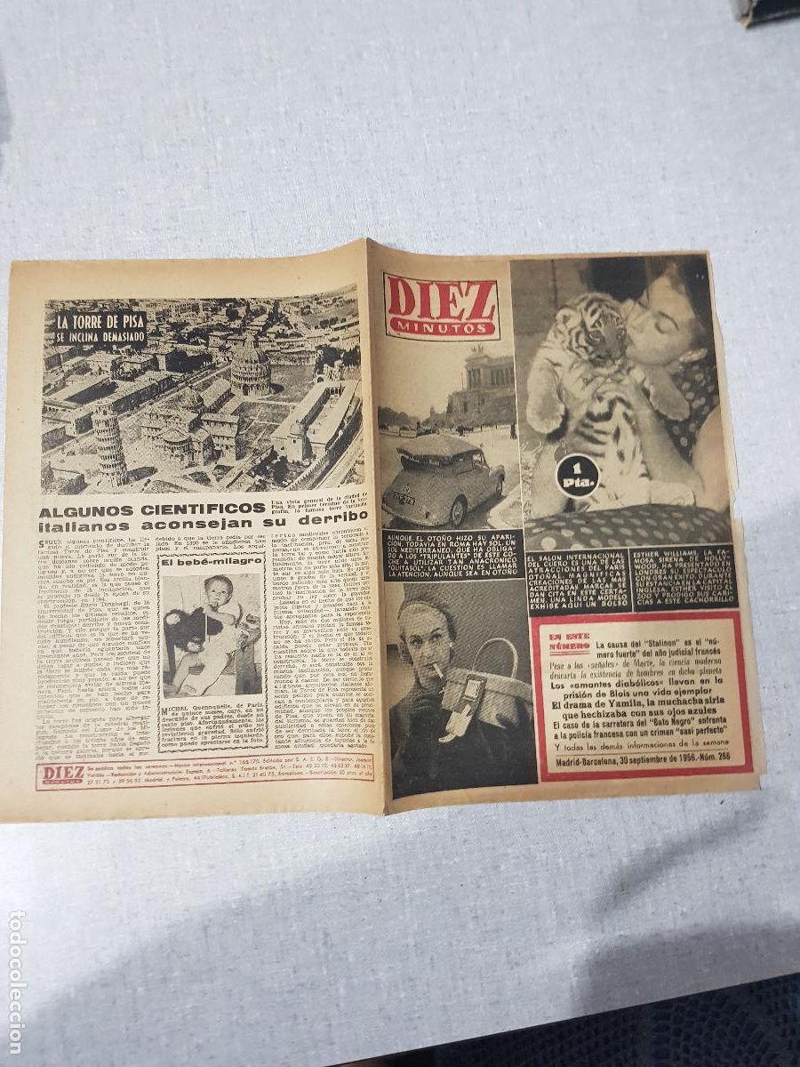 Collection Magazine Diez Minutos: DIEZ MINUTOS -SEPTIEMBRE DE 1956-NUM.266