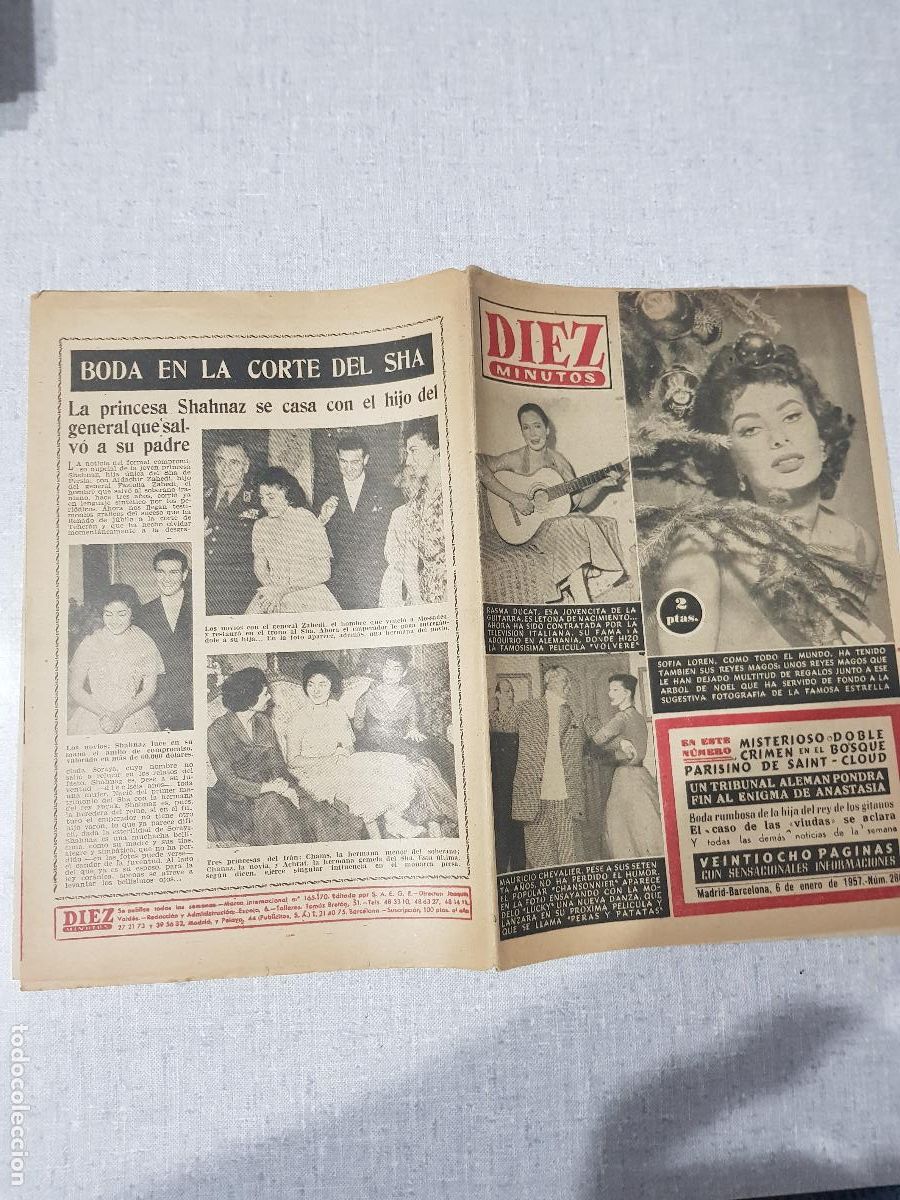 Collection Magazine Diez Minutos: DIEZ MINUTOS -ENERO DE 1957-NUM.280