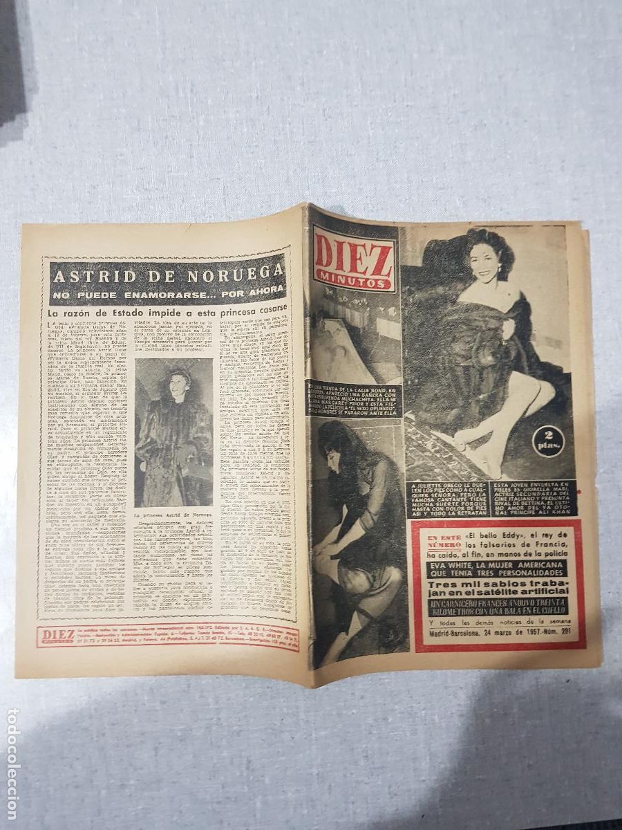 Collection Magazine Diez Minutos: DIEZ MINUTOS -MARZO DE 1957-NUM.291