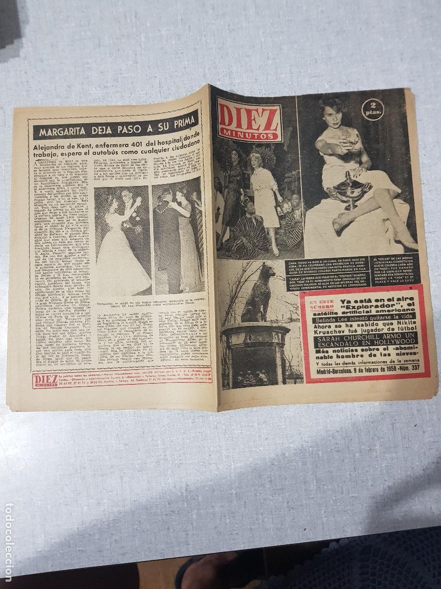Coleccionismo de revista Diez Minutos: DIEZ MINUTOS -FEBRERO DE 1958-NUM.337